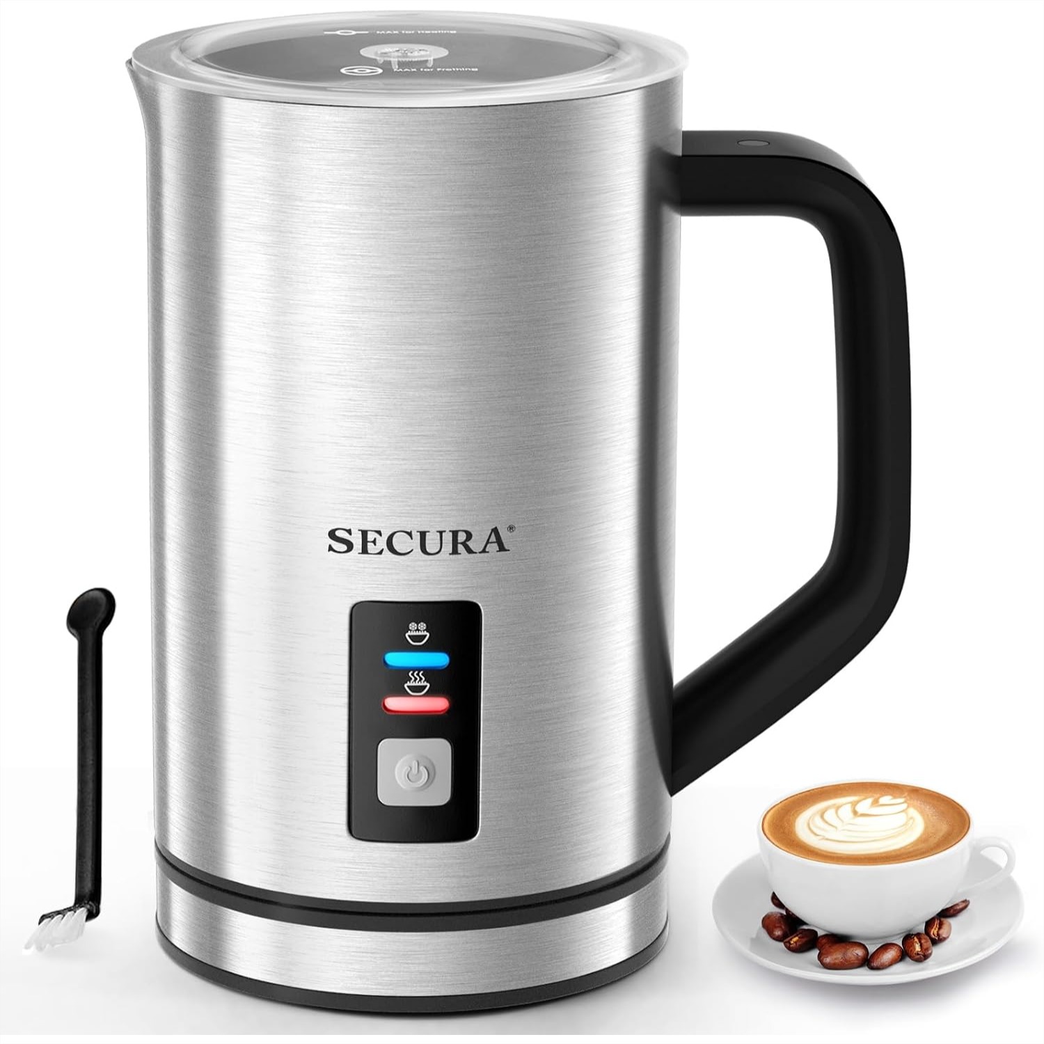 Milk Frother Automatic - Pembuat Busa Susu Elektrik Stainless Steel