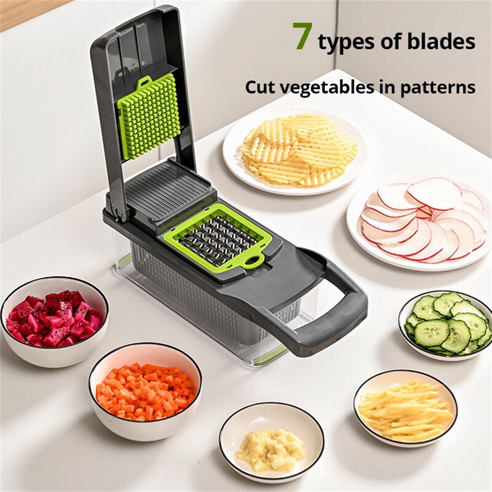 Kitchen Appliances Japan - 16 Buah Pemotong Sayuran Multifungsi Pengiris