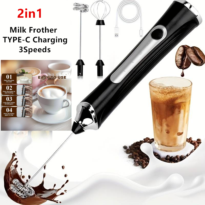 Milk Frother Automatic - Pengocok Susu Elektrik Nirkabel dan Pengocok