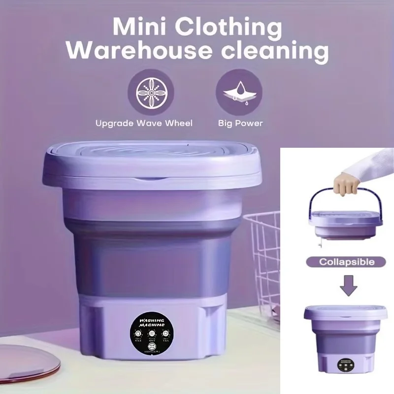 Kitchen Appliances Small - Mesin Cuci Mini Lipat 8L dengan