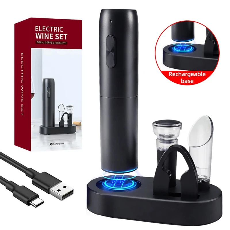 Wine Opener Electric - Pembuka Botol Anggur Elektrik Pembuka Botol