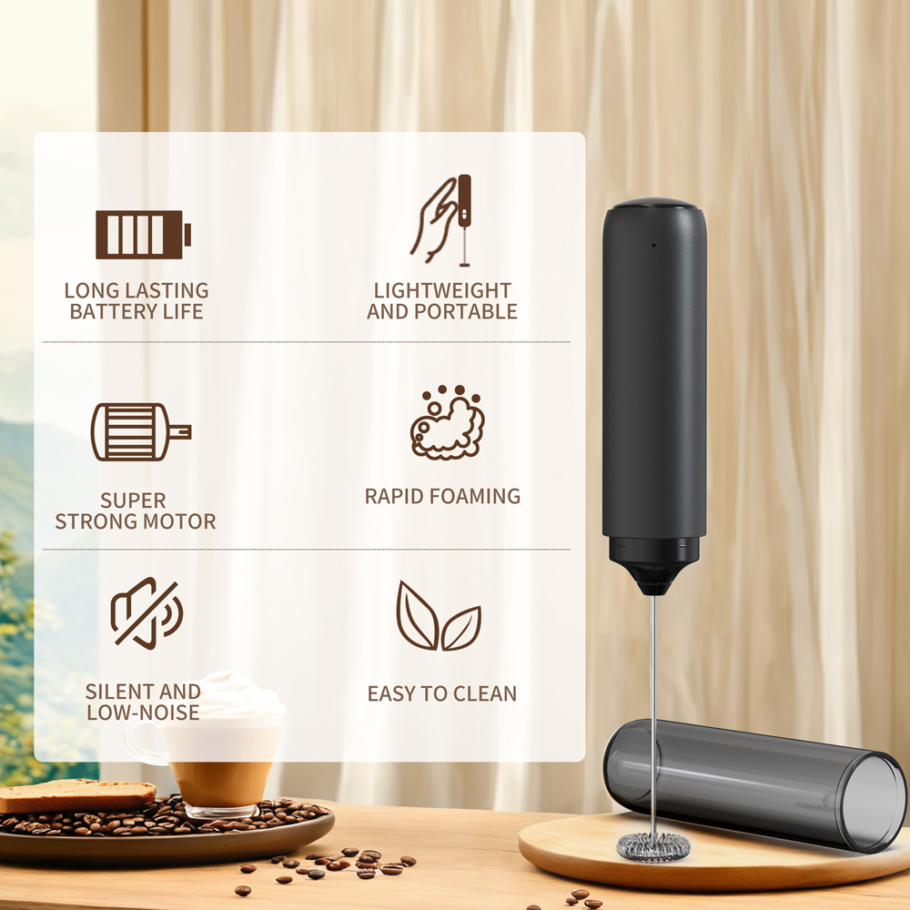 Pengaduk Dapur yang Kuat, Pemb - Milk Frother Automatic ulasan dan harga