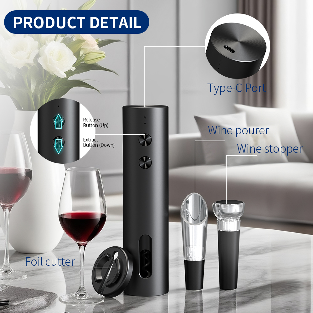 Set Pembuka Botol Anggur Elekt - Wine Opener Electric ulasan dan harga