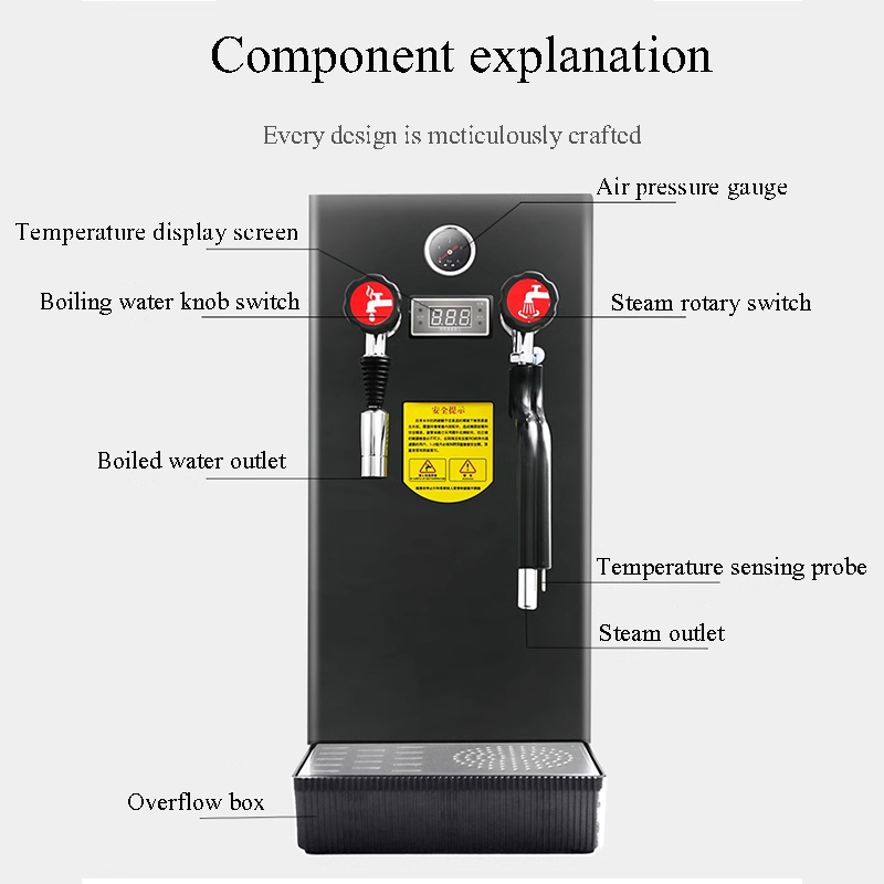 Ketel Air Uap Komersial untuk  - Milk Frother Automatic ulasan dan harga