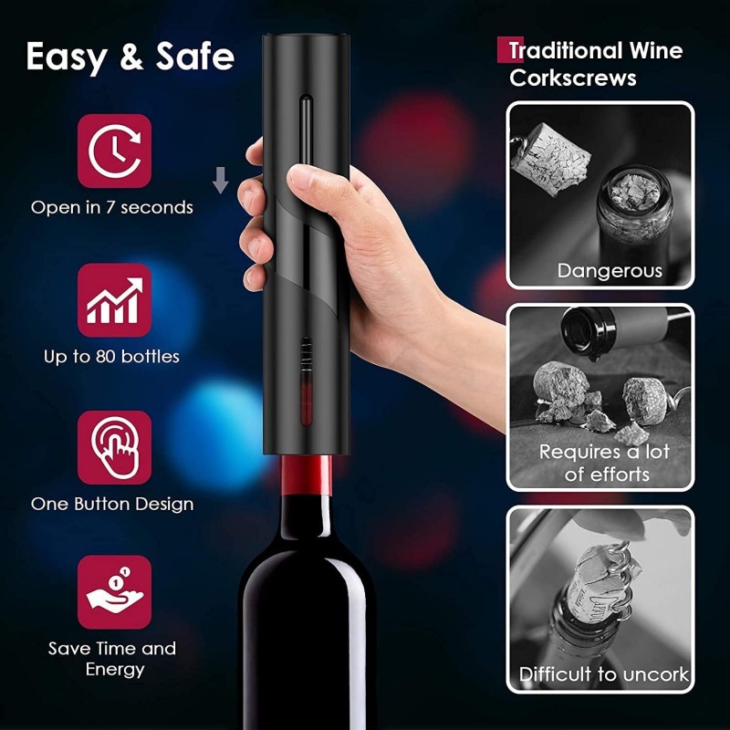 Set Pembuka Botol Anggur Otoma - Wine Opener Electric ulasan dan harga