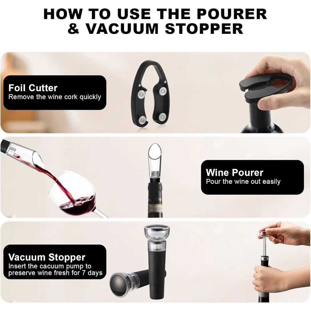 Set pembuka botol anggur elekt - Wine Opener Electric ulasan dan harga